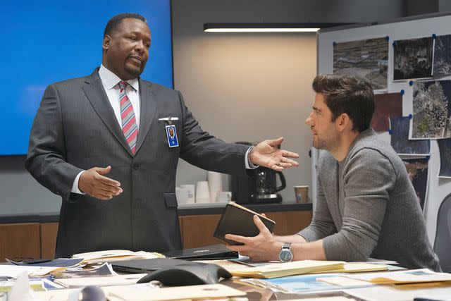 <p>Jonny Cournoyer/Prime Video</p> Wendell Pierce and John Krasinski in 'Tom Clancy's Jack Ryan'