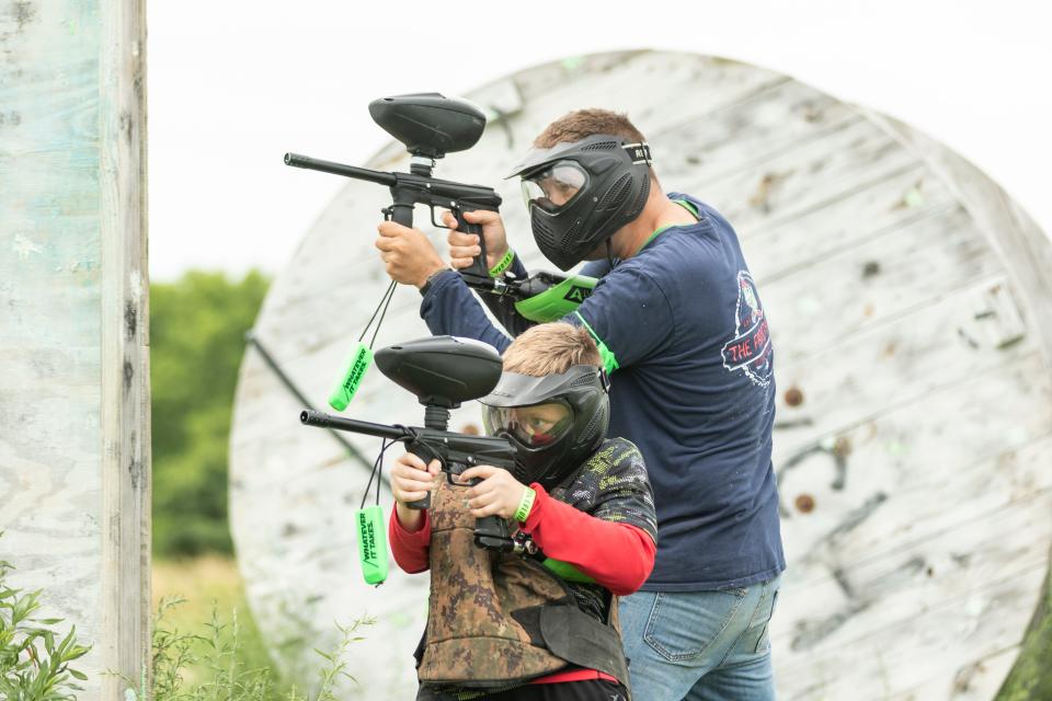 Splat - you're it! LVL UP Sports Paintball Park in Grove City caters to various styles of play including low-impact, traditional paintball and Airsoft, which uses battery-powered gear.