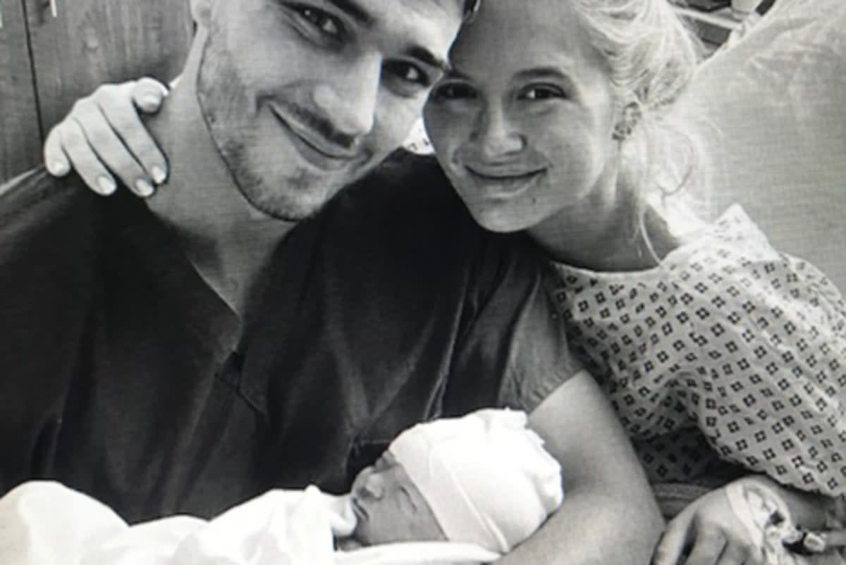 Molly Mae and Tommy Fury with their new baby.  (Molly Mae)