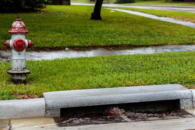 <p>Getty</p> Stock image of a storm drain