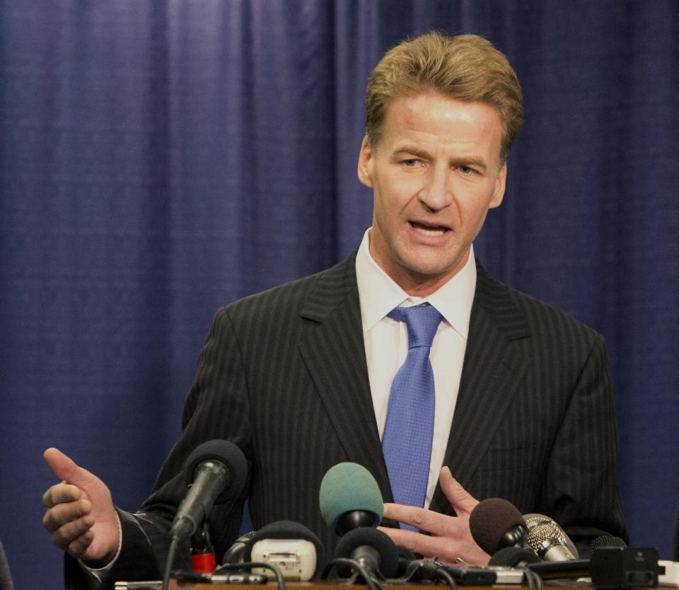 U.S. Attorney Zachary T. Fardon of the Northern District of Illinois speaks during a news conference Friday, Jan. 13, 2017, in Chicago. The U.S. Justice Department issued a scathing report on civil rights abuses by Chicago's police department over the years. The report released Friday alleges that institutional Chicago Police Department problems have led to serious civil rights violations, including racial bias and a tendency to use excessive force. (AP Photo/Teresa Crawford)