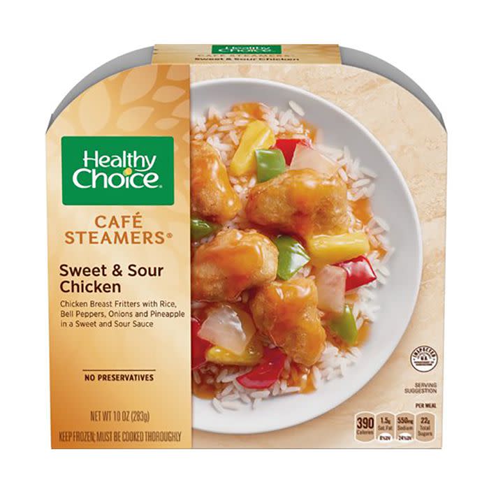 Healthy Choice Café Steamers Frozen Dinner Sweet & Sour Chicken