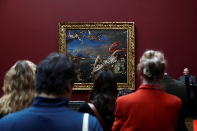 Titian: Love Desire Death media preview at the National Gallery in London