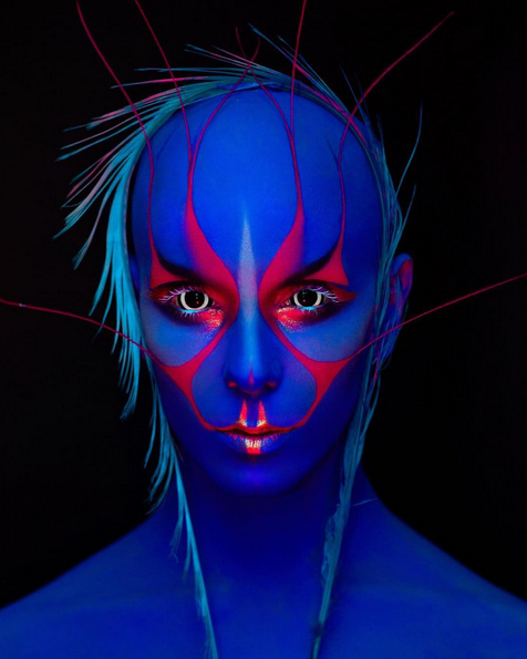 This makeup artist creates mesmerizing self portraits