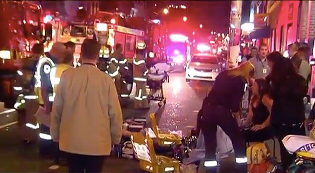 At least one person was taken to hospital following the attack. Photo: 7 News