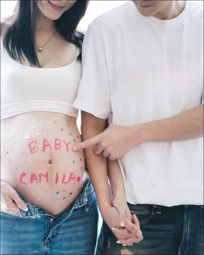 Shiga and Carlos have selected a beautiful name for their baby girl