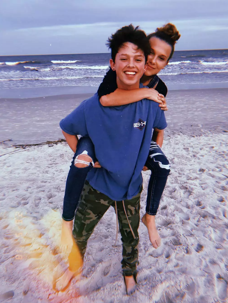 6) Jacob Sartorius and Millie Bobby Brown