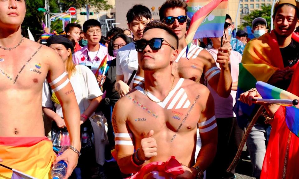 Marchers at Taipei Pride