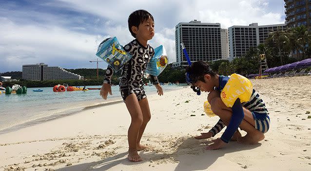 The residents of Guam have been advised not to look at the flash or fireball in case of a nuclear attack. Photo: AP