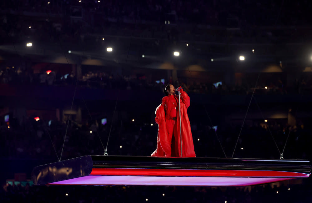 Rihanna gives nod to Andre Leon Talley with her Super Bowl outfit credit:Bang Showbiz