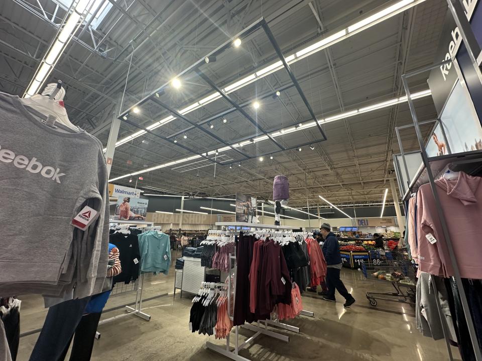 At the Walmart Supercenter in Secaucus, New Jersey, brand names are displayed in certain apparel sections.  (Photo by Yahoo Finance/Brooke DiPalma).