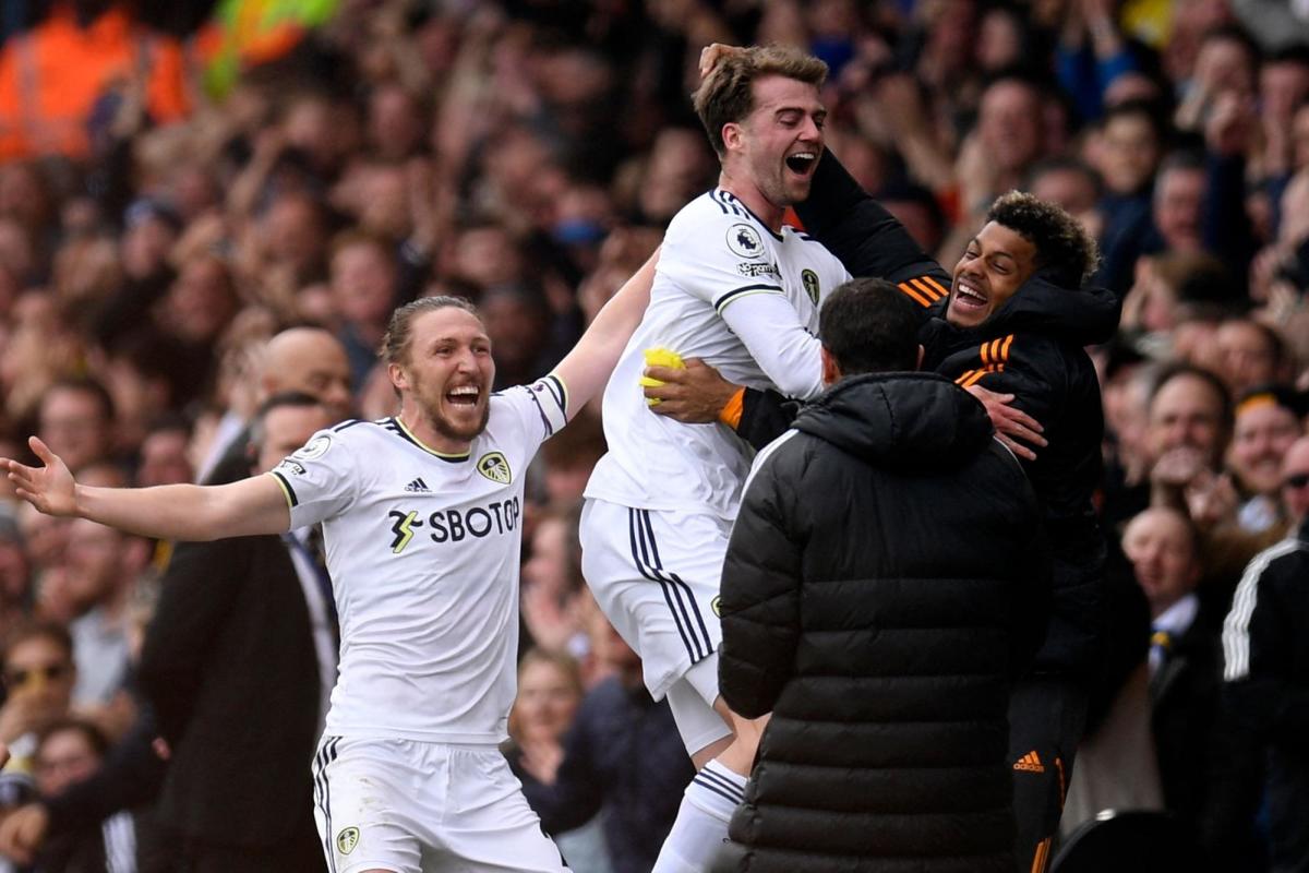 Georginio Rutter of Leeds United celebrates after scoring the team's  News Photo - Getty Images