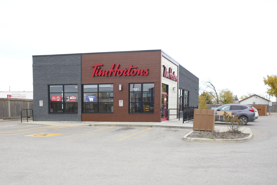 Winnipeg; Manitoba / Canada - October 8; 2019: Tim Hortons Store at Dugald Road.