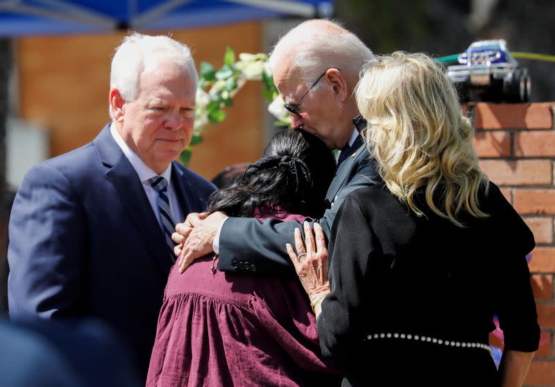 U.S. President Joe Biden and first lady Jill Biden travel to Uvalde, Texas