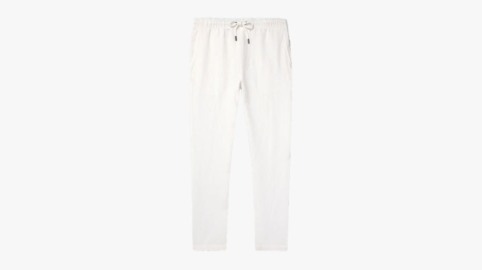 Onia Air Straight-Leg Linen and Lyocell-Blend Drawstring Trousers