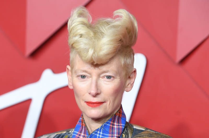 Tilda Swinton attends the Fashion Awards in London in 2022. File Photo by Rune Hellestad/UPI