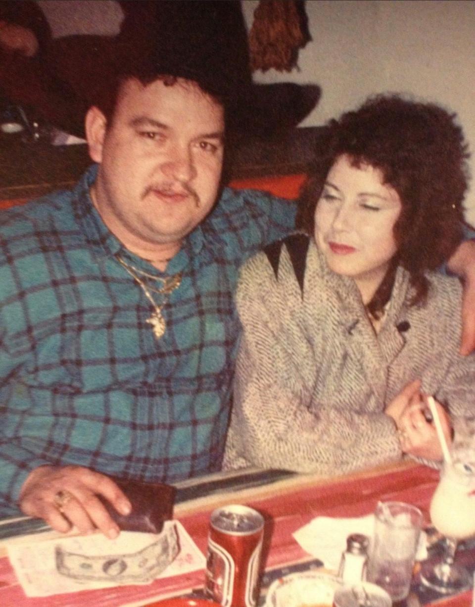 Sanda and Roman Martinez at Mexican Village restaurant on their first wedding anniversary, Dec. 14, 1991.