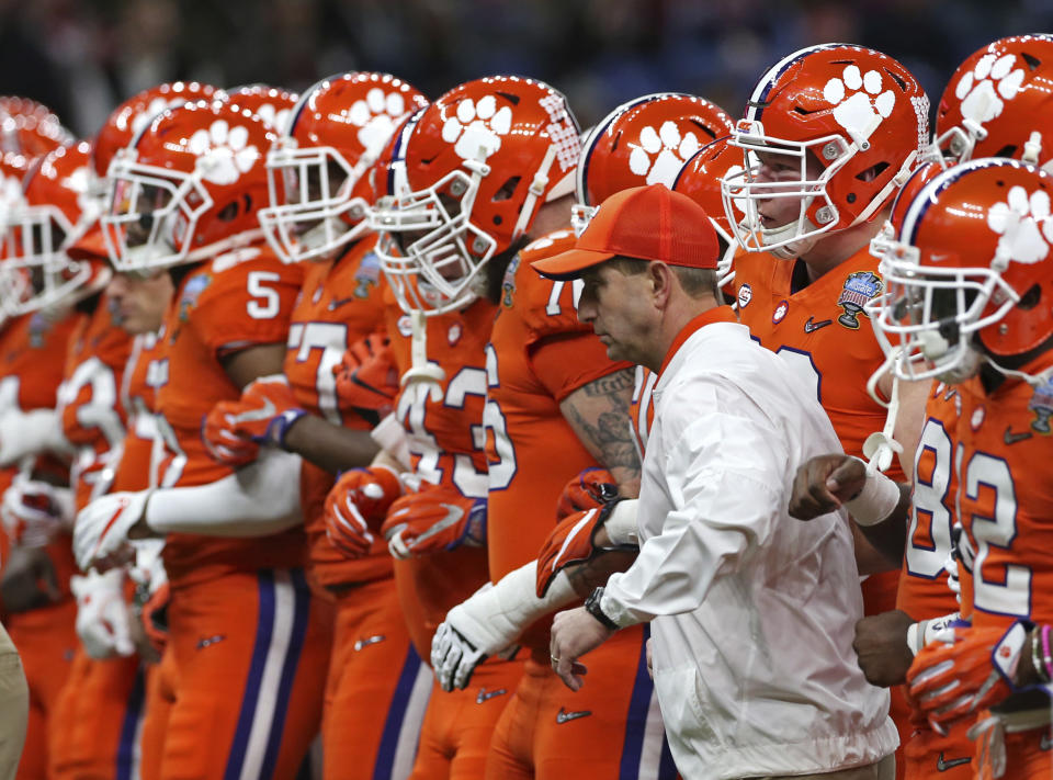 <p><strong>50. Clemson</strong><br>Top 2017-18 sport: football. Trajectory: Steady. The grid-centric Tigers were 52nd for the second straight year, getting a rare contribution from men’s basketball. Clemson was 25th in athletic expenditures in 2016-17, which says the school is not getting near enough all-sports bang for its buck. </p>