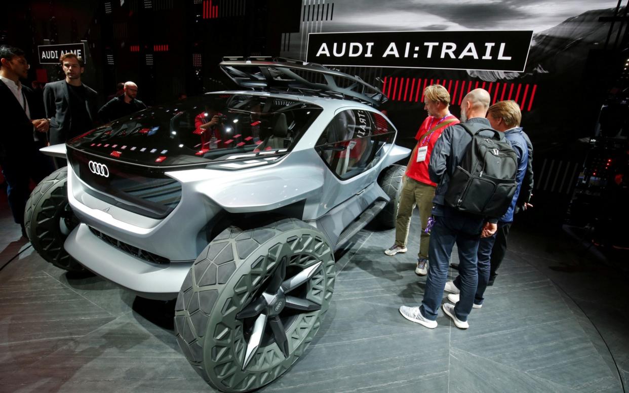 Audi unveiled its AI:Trail concept car at this year's Frankfurt show. Whether anything like it will go into production remains to be seen.  - REUTERS