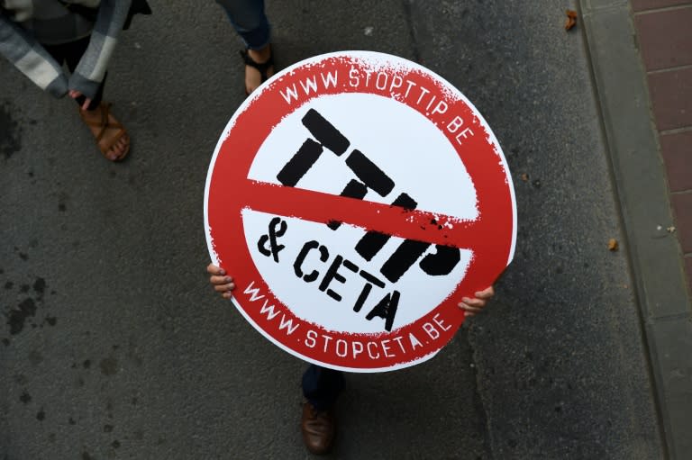 Anti-globalisation activists fear CETA is a test model to push through an even more controversial EU-US trade deal called TTIP