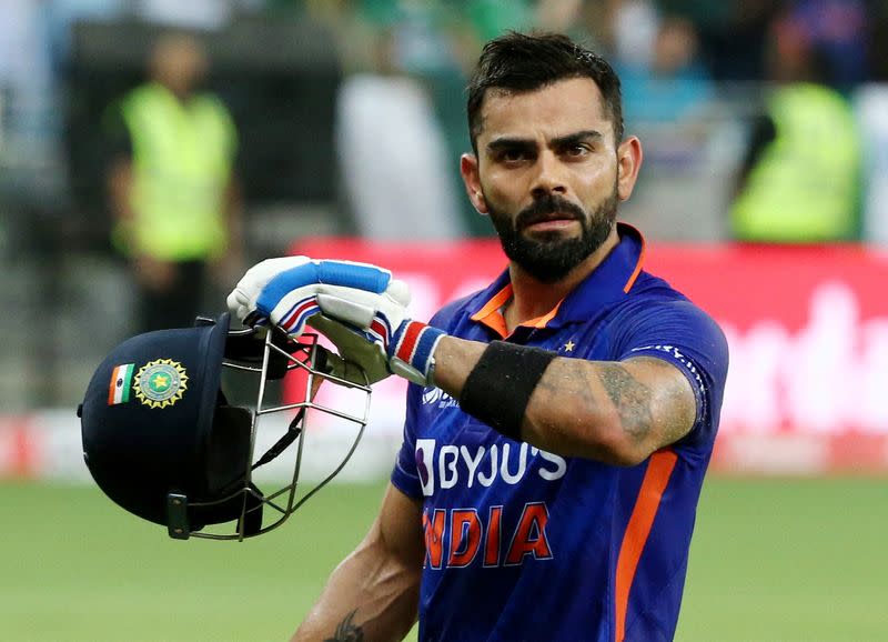 FILE PHOTO: Virat Kohli in a cricket match in September