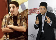 <b>Jason Biggs</b><br> Average Joe Jim Levenstein was always the hero of the films and the awkwardness of his character’s life doesn’t seem to have diminished with time despite being happily married. In real life, Biggs is still most famous for this role but has sprung up elsewhere in the likes of ‘Loser’ and ‘Wedding Daze’, typically playing the same character.<br><br><b>[Related video: </b><a href="http://uk.movies.yahoo.com/blogs/editors-20111013/american-pie-reunion-trailer-world-exclusive-183143895.html" data-ylk="slk:Watch the 'American Pie: Reunion' trailer;elm:context_link;itc:0;sec:content-canvas;outcm:mb_qualified_link;_E:mb_qualified_link;ct:story;" class="link  yahoo-link"><b>Watch the 'American Pie: Reunion' trailer</b></a><b>]</b>