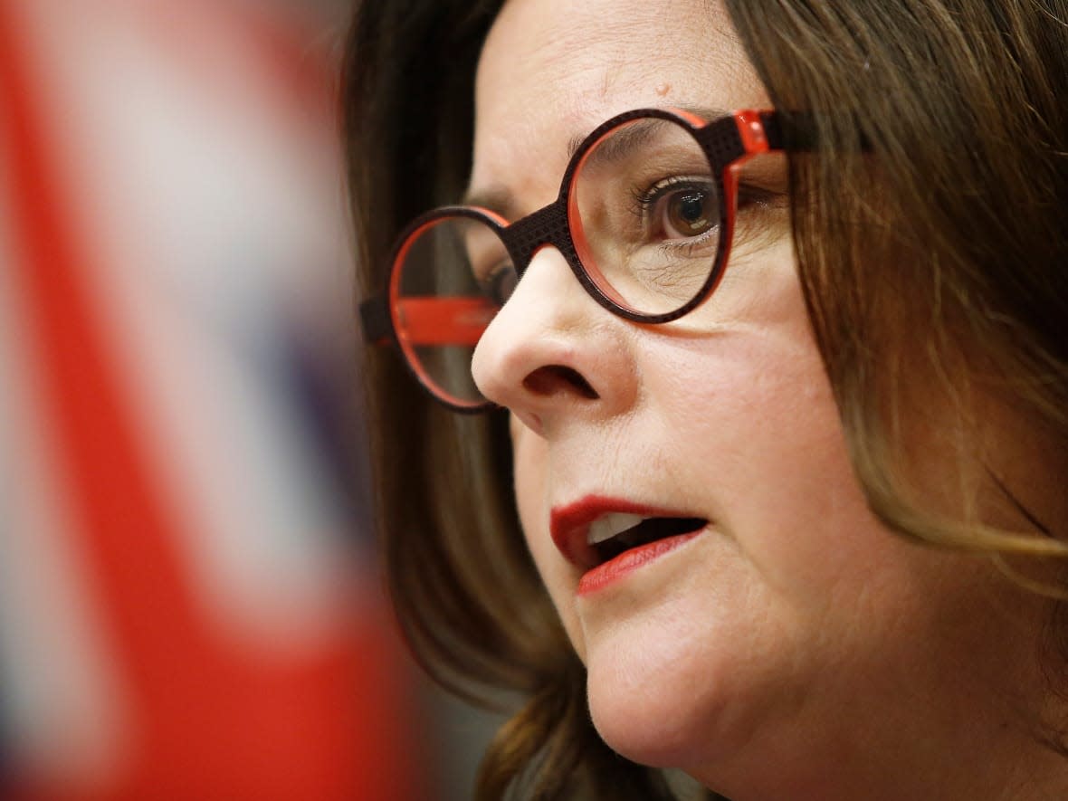 Manitoba Premier Heather Stefanson announced the province is moving towards a complete elimination of all COVID-19 restrictions by mid-March. (John Woods/The Canadian Press - image credit)