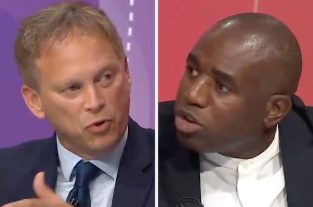 Grant Shapps and David Lammy during BBC Question Time (Photo: BBC Question Time)