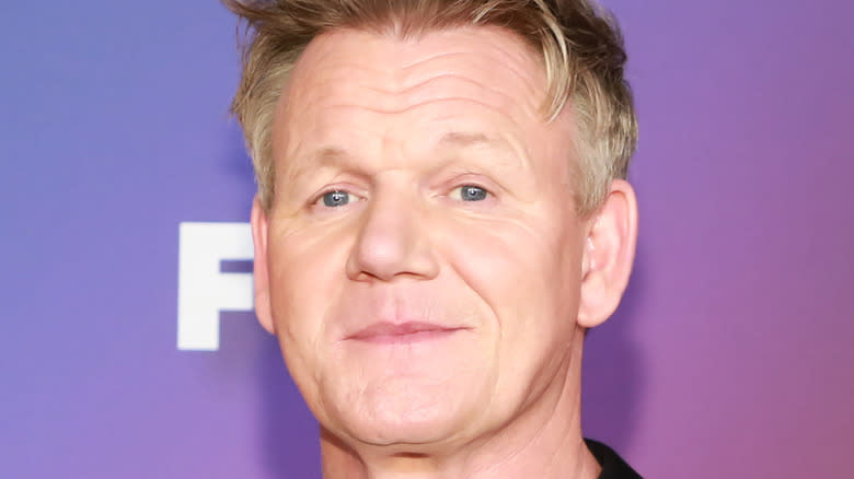 Gordon Ramsay poses at event 