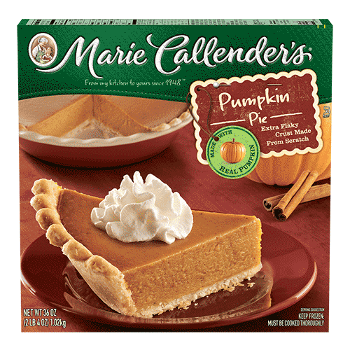 Image of Marie Callander's pumpkin pie