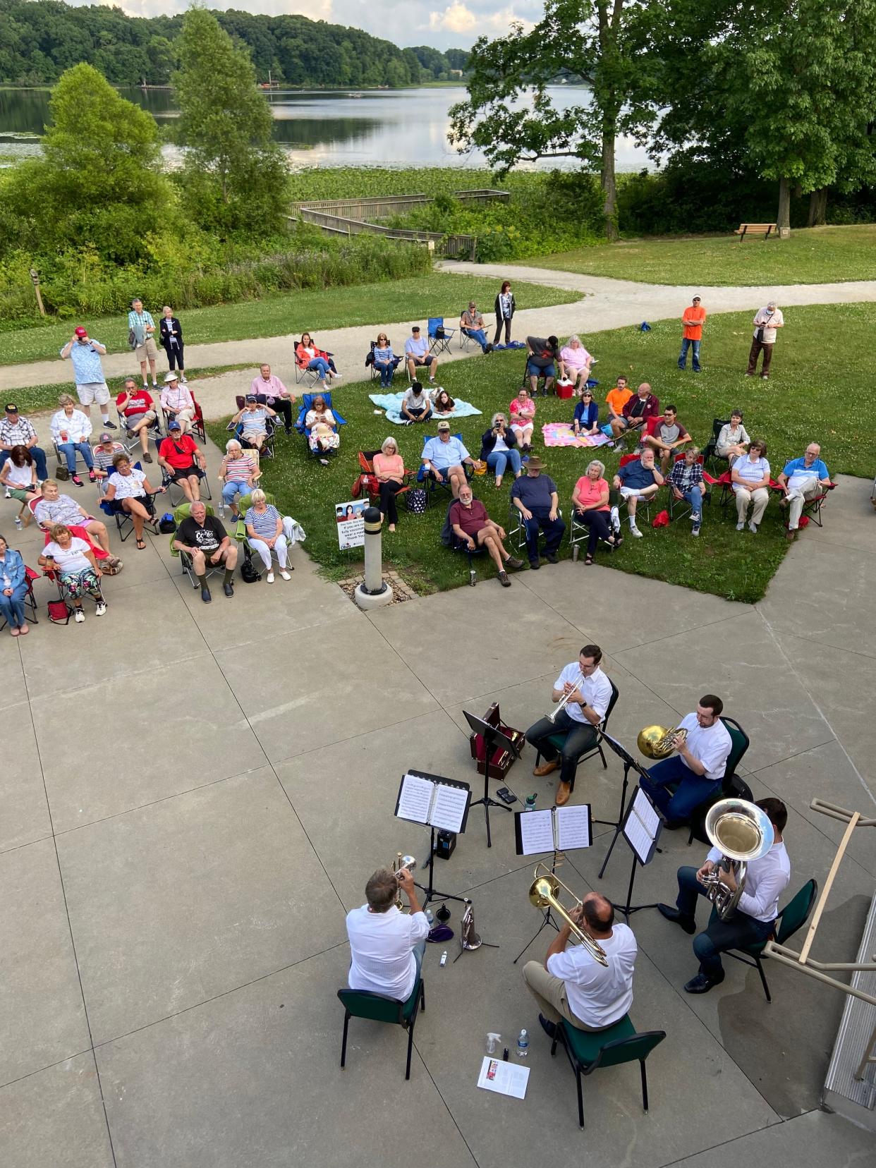 A brass quintet from the Canton Symphony Orchestra will perform at 6 p.m. Sunday in Duncan Plaza as part of Massillon' ice cream social. The event includes free ice cream and artwork from the Massillon Community Arts Council.