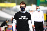 SCARPERIA, ITALY - SEPTEMBER 13: Daniil Kvyat of Russia and Scuderia AlphaTauri looks on before the F1 Grand Prix of Tuscany at Mugello Circuit on September 13, 2020 in Scarperia, Italy. (Photo by Mark Thompson/Getty Images)