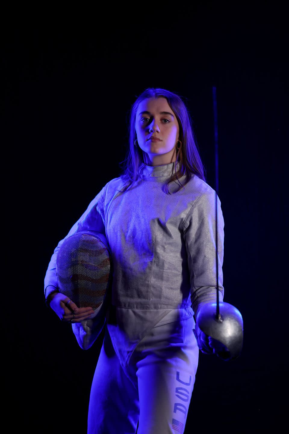 new york, new york may 21 magda skarbonkiewicz poses for a portrait during team usa fencing media day at new york athletic club on may 21, 2024 in new york city photo by al bellogetty images