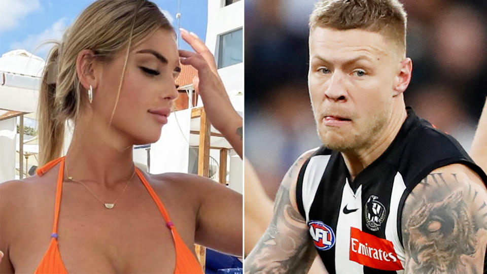 Jordan de Goey has posted a statement about the Bali nightclub controversy, after his companion, Remy Jackson, defended him on Saturday. Pictures: Instagram/Getty Images