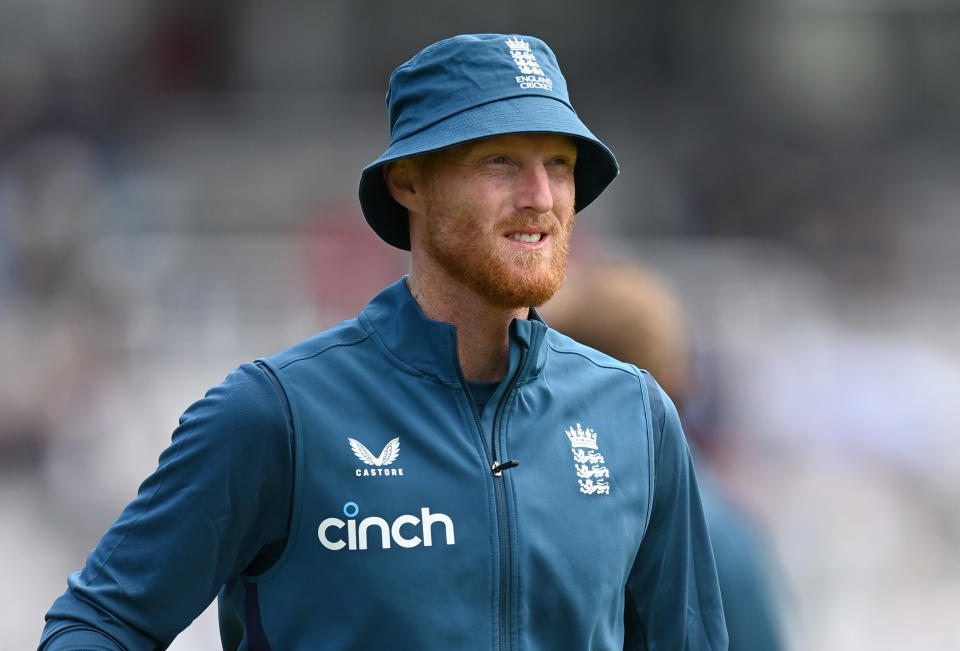 Ben Stokes during training.