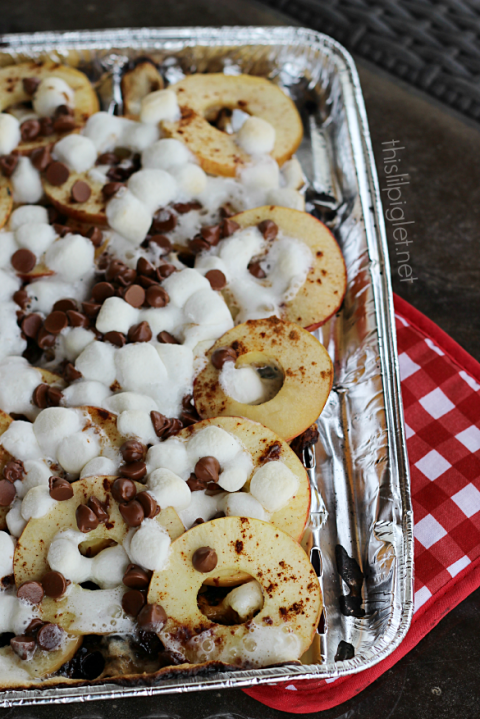 Campfire Apple S'more Nachos