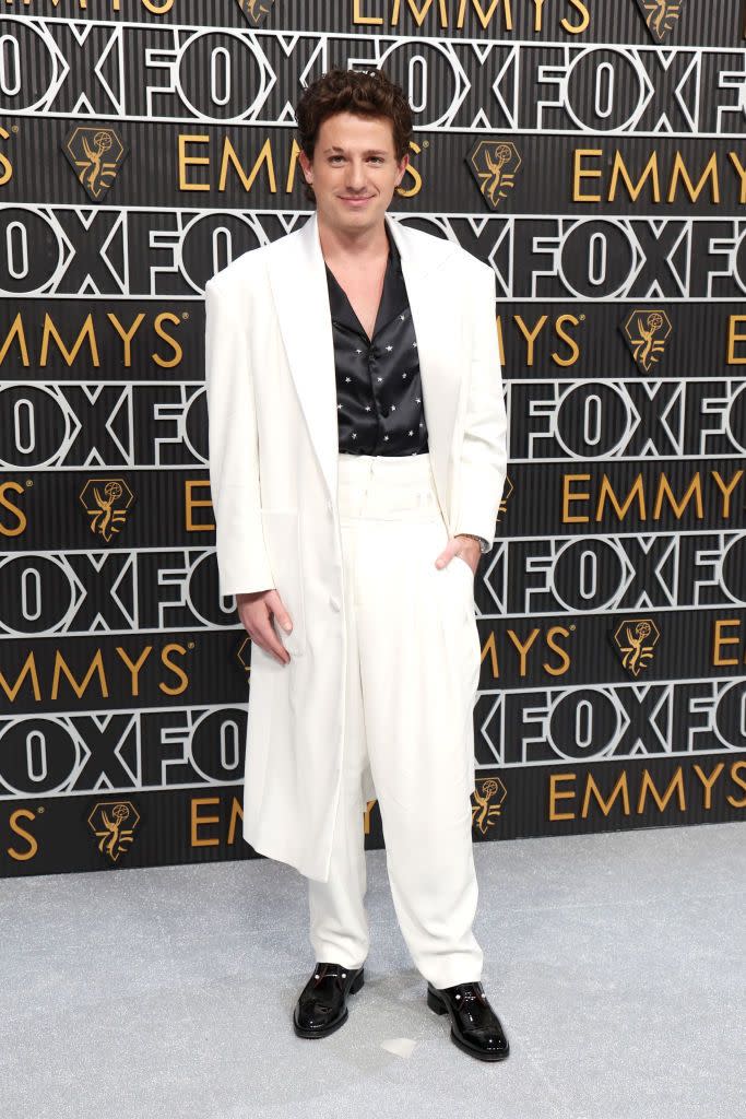 los angeles, california january 15 charlie puth attends the 75th primetime emmy awards at peacock theater on january 15, 2024 in los angeles, california photo by kevin mazurgetty images