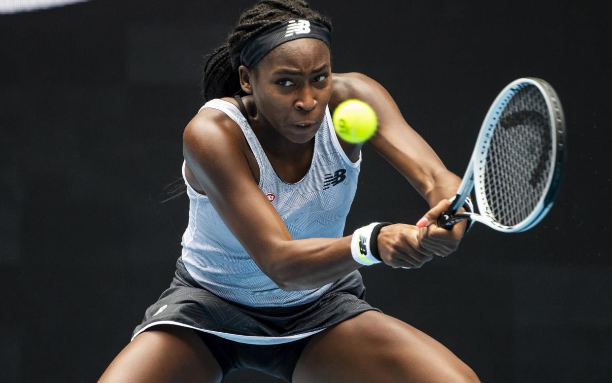 Cori 'Coco' Gauff lost the first set at Melbourne Park before rallying to beat Sorana Cirstea - Getty Images AsiaPac