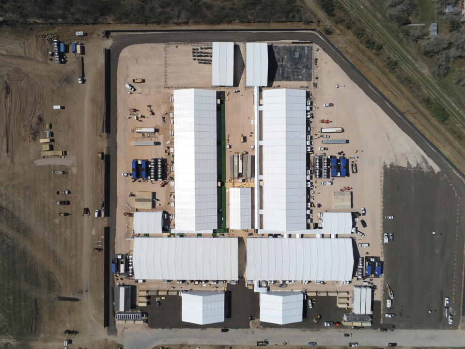 An aerial view of the facility in Donna, Texas. / Credit: U.S. Customs and Border Protection