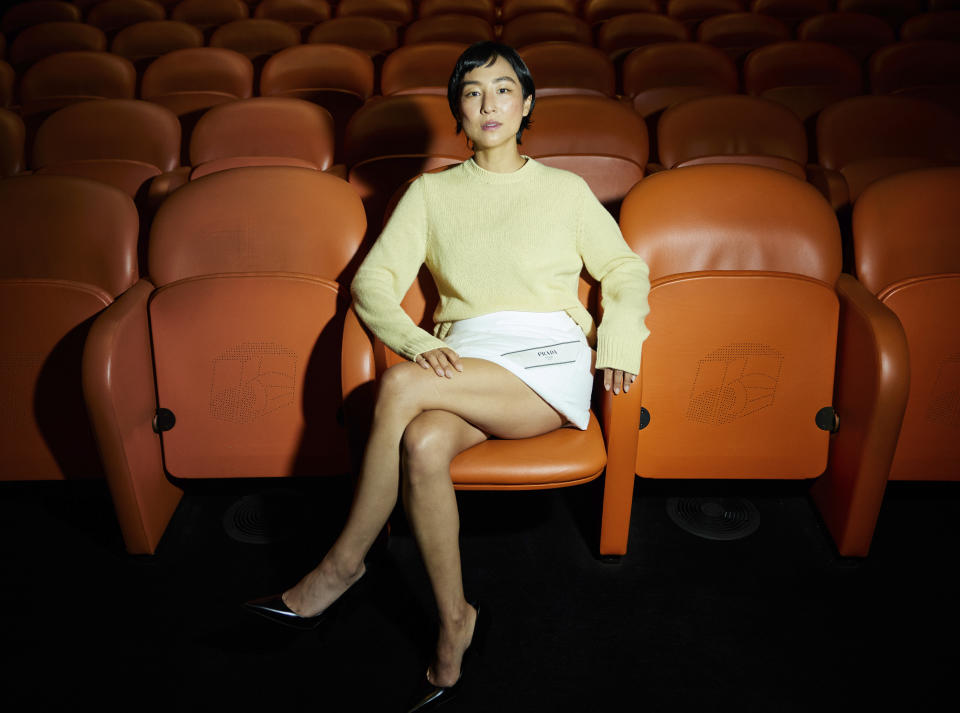 Greta Lee poses for a portrait to promote the film "Past Lives" on Wednesday, May 31, 2023, in New York. (Photo by Matt Licari/Invision/AP)