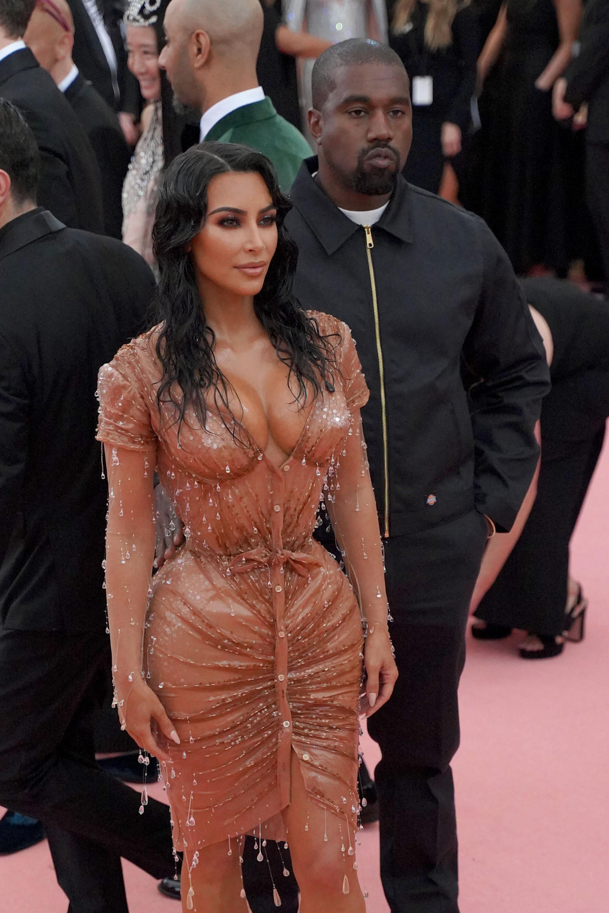 NEW YORK, NY - MAY 6: Kanye West and Kim Kardashian West attend The Metropolitan Museum Of Art's 2019 Costume Institute Benefit "Camp: Notes On Fashion" at Metropolitan Museum of Art on May 6, 2019 in New York City. (Photo by Sean Zanni/Patrick McMullan via Getty Images)