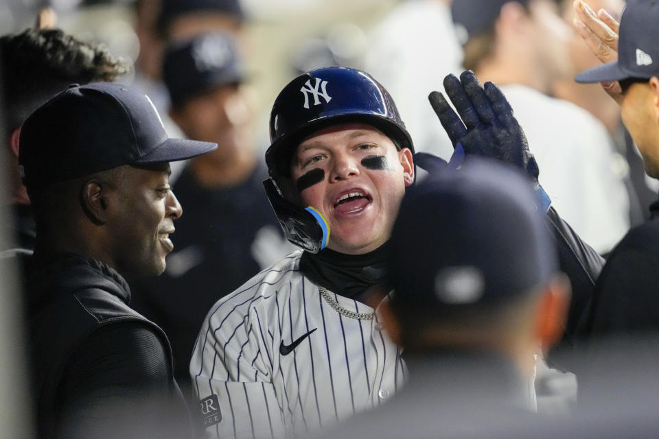 Alex Verdugo gets the Yankees' `dawgs' out, sparking barking ...