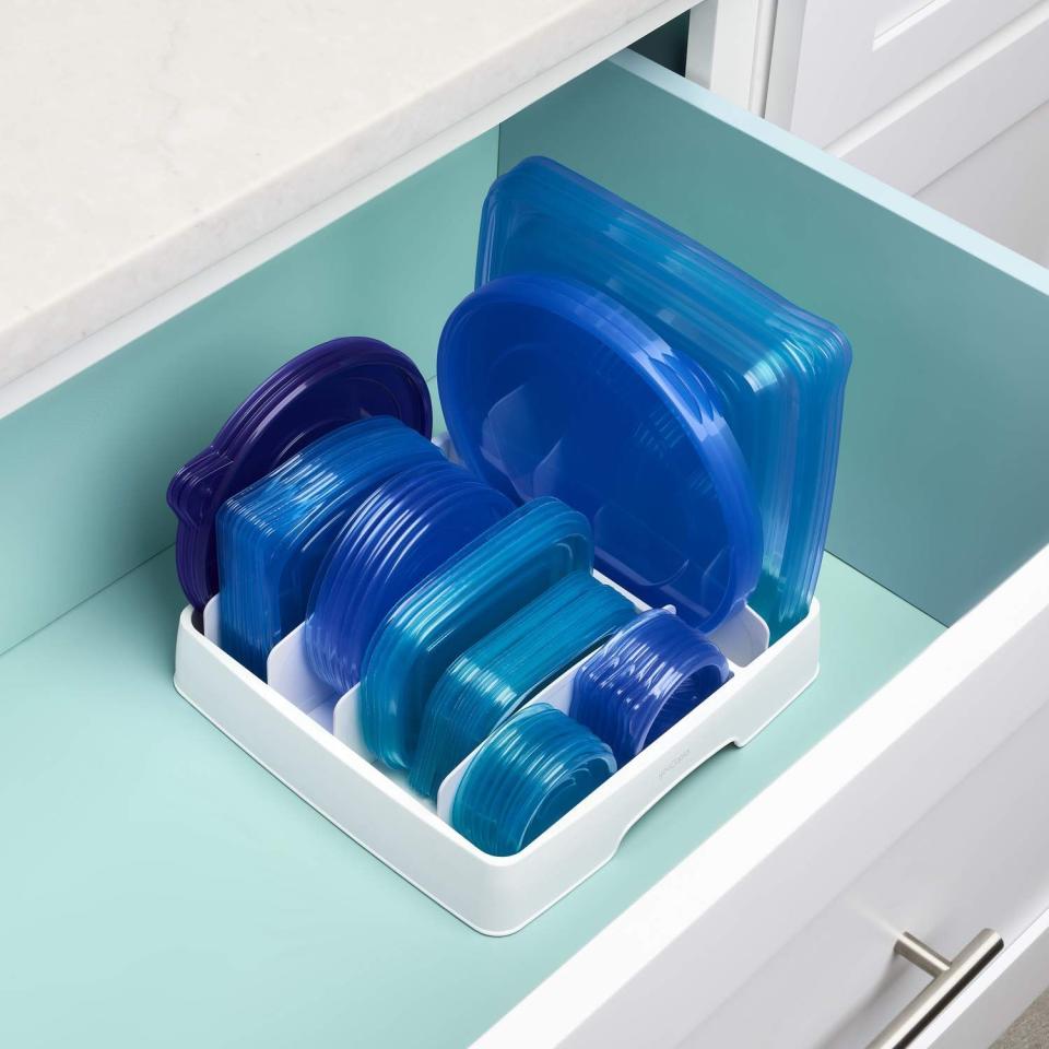 Food Container Lid Organizer