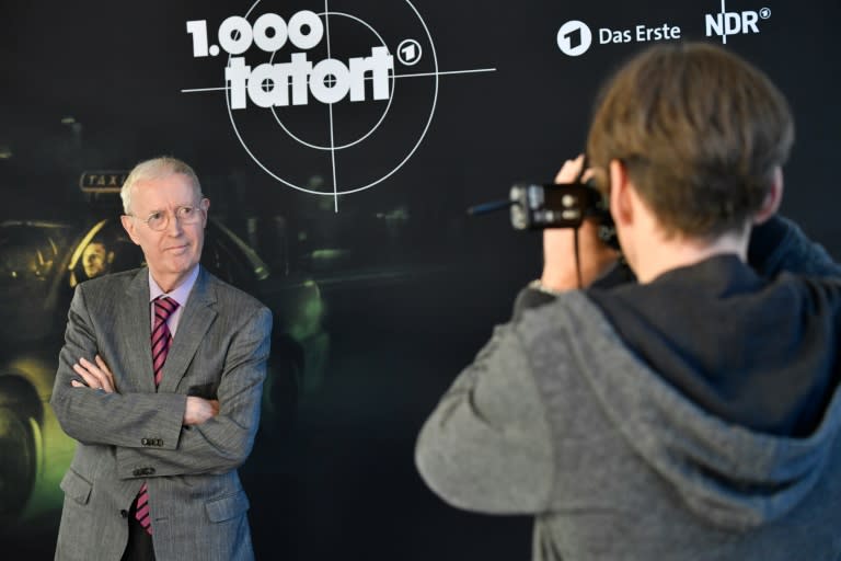 Gunther Witte, creator of German TV crime drama "Tatort", first broacast in 1970, poses during a presentation to the press of the 1,000th episode