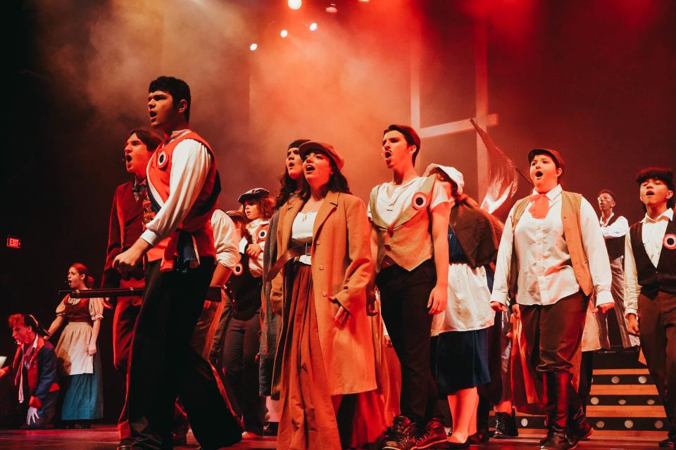 Middletown High School North students perform a scene from their production of "Les Misérables," which took home a Basie Award for Outstanding Production of a Musical.