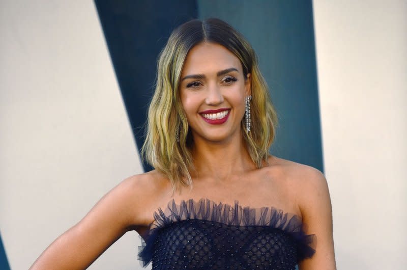 Jessica Alba attends the Vanity Fair Oscar party in 2022. File Photo by Chris Chew/UPI