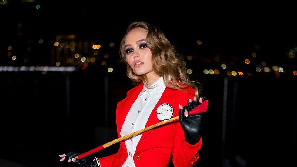 lily rose depp hosts v magazine halloween party presented by chanel