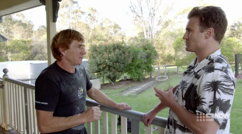 When the cameras swap back to their original positioning Steve shows both hands in clear view of the lens – neither of which are holding a cigarette. Photo: Channel Nine