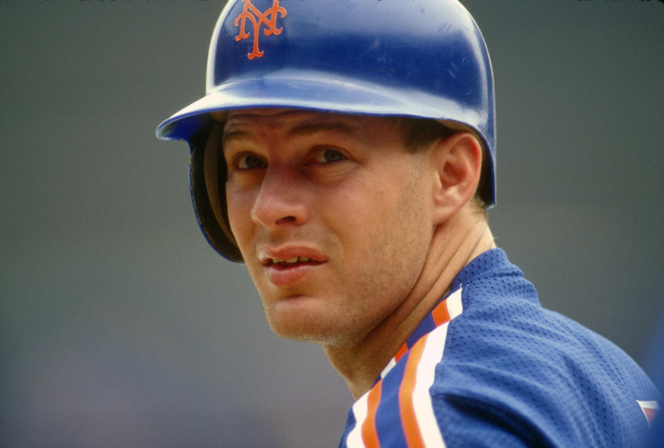 Lenny Dykstra with the Mets.