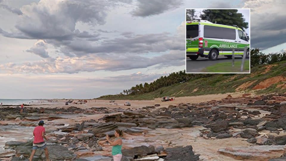 A woman has been run over by a 4WD while camping on a beach in WA.